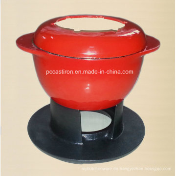 Ce Qualifed Gusseisen Fondue Set Preis China Factory